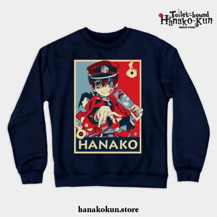Hanako Kun Crewneck Sweatshirt Ver 4 Navy Blue / S