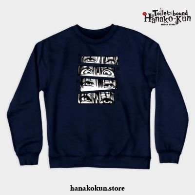 Toilent Bound Hanako Kun Jibaku Shounen Crewneck Sweatshirt Navy Blue / S