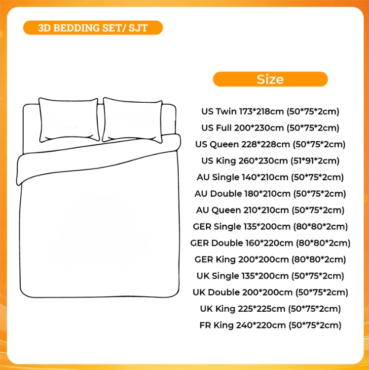 3D BEDDING SET - Hanako Kun Store
